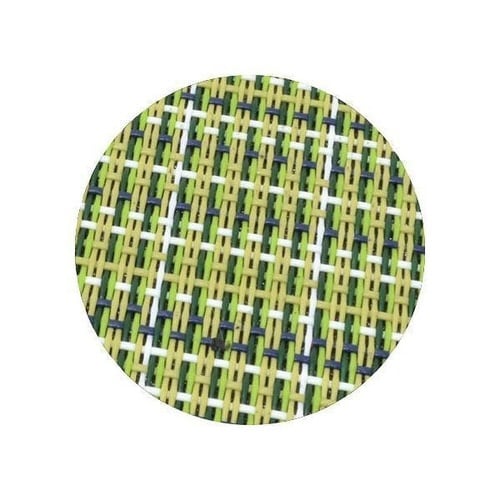 コースター 丸 10cm 撥水 ビニール グリーン