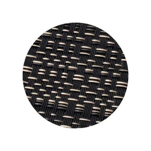 コースター 丸 10cm 撥水 ビニール ブラック