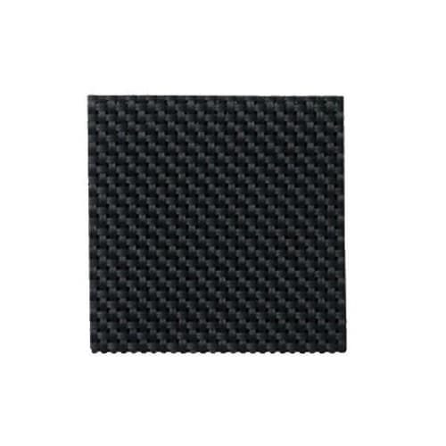 コースター 四角 10.5cm 格子柄 ブラック