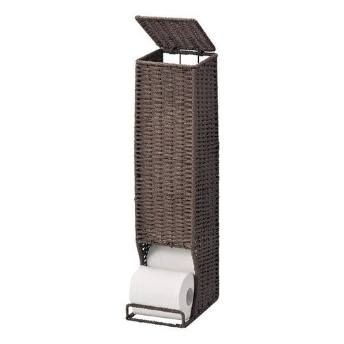 トイレットペーパーストッカー ダークブラウン