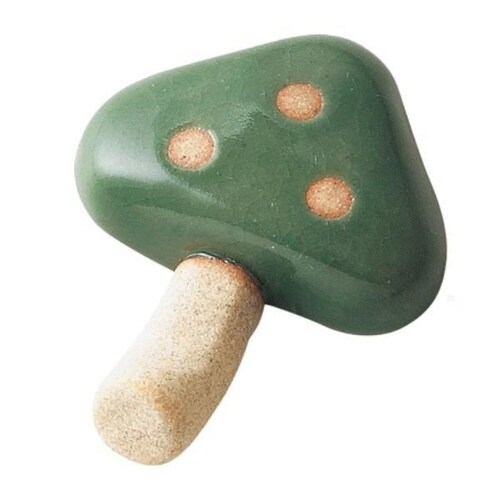 箸置き 6cm きのこ 陶器 日本製 グリーン