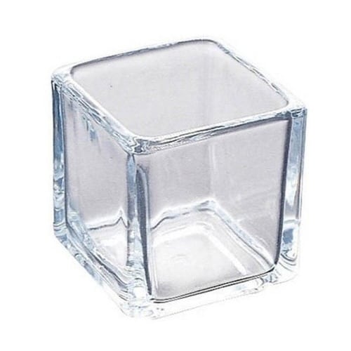キャンドルホルダー キャンドルグラス キュービック
