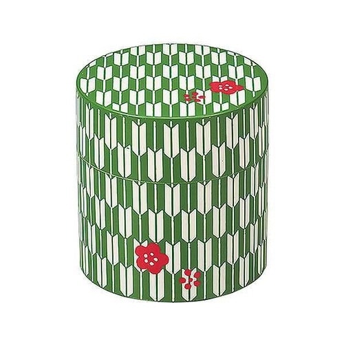 茶筒 HAKOYA 和風 小花柄シリーズ 矢絣梅