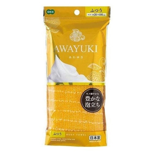 ボディタオル オーエ あわゆき オレンジ