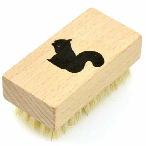 ミニネイルブラシ ロクサン 巾着袋入り リス