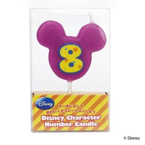 ナンバーキャンドル ろうそく 数字 お誕生日 8番