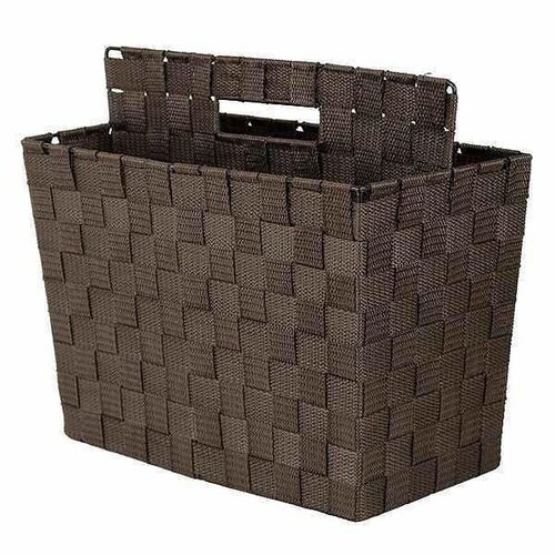 マガジンラック テープバスケット ダークブラウン