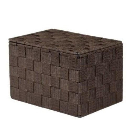 収納ボックス テープバスケット 小 ダークブラウン