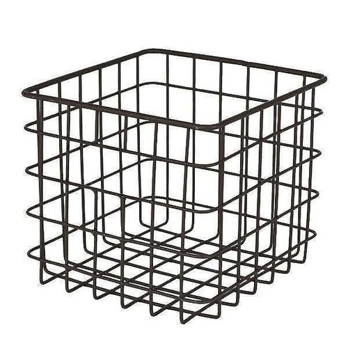 小物収納 ワイヤーボックス ブラウン