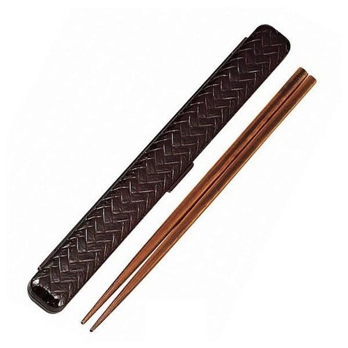 箸&箸箱セット 箸 箸箱 HAKOYA あじろ 溜