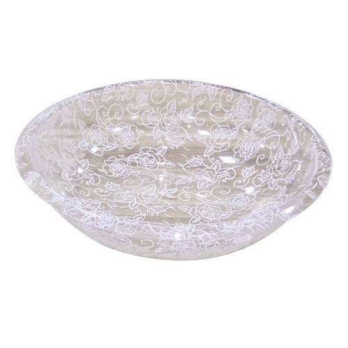 湯おけ 洗面器 クリアローズ ホワイト