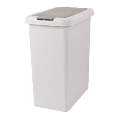 ゴミ箱 ふた付き スリムプッシュ ライトグレー