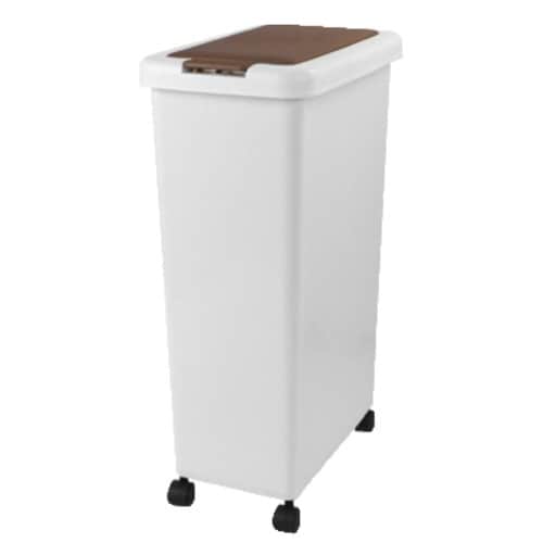 ゴミ箱 キッチン スリムプッシュ ライトブラウン