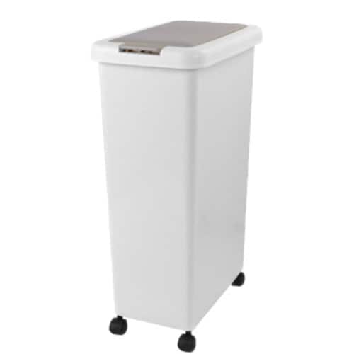 ゴミ箱 キッチン スリムプッシュ ライトグレー
