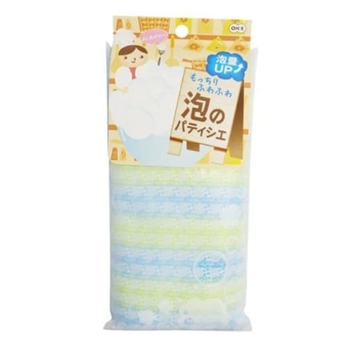 ボディタオル 泡のパティシエ ブルー