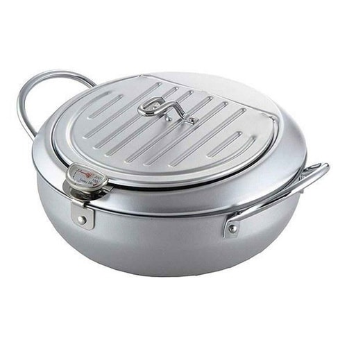 天ぷら鍋 24cm IH対応 味楽亭 鉄製