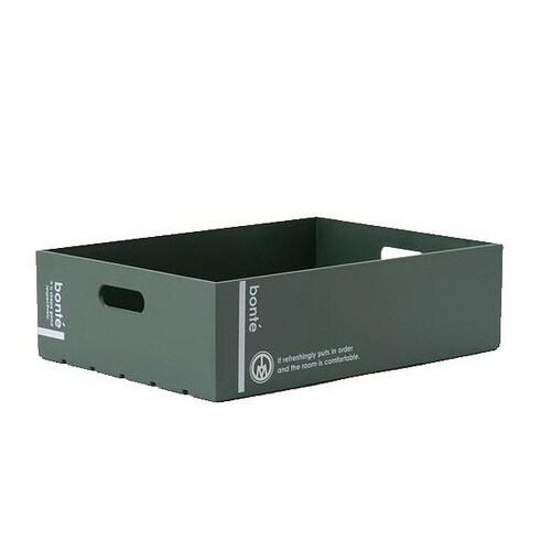 収納ボックス A4 サイズ ダークグリーン