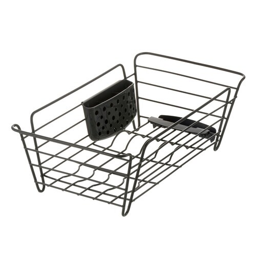 水切りラック 水切りかご リッチェル ダークグレー