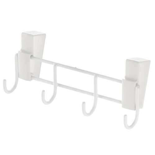 キッチン扉用 4連 キッチンツールフック ホワイト