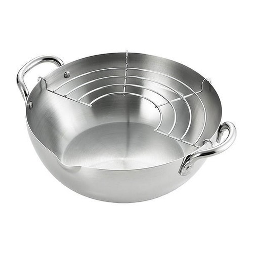 天ぷら鍋 郷技 ステンレス製 20cm IH対応