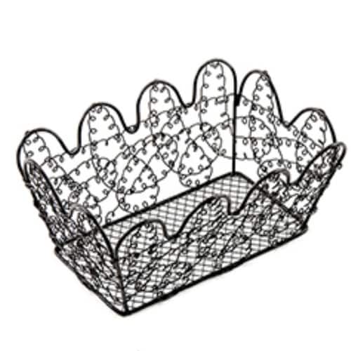 バスケット 角型 小物入れ 約 ブラウン