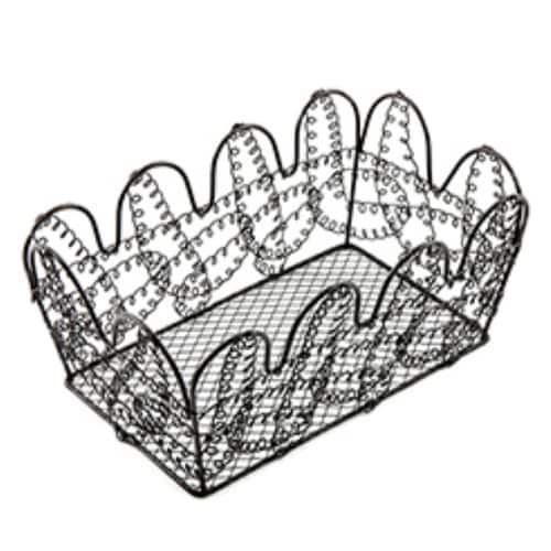 バスケット 角型 小物入れ 約 ブラウン