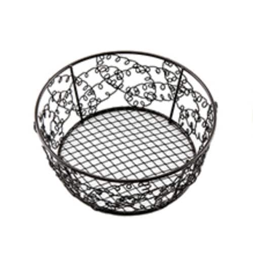 バスケット 丸型 約 ブラウン