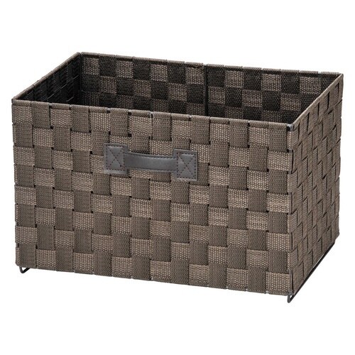 収納ボックス 横型 テープバスケット ブラウン