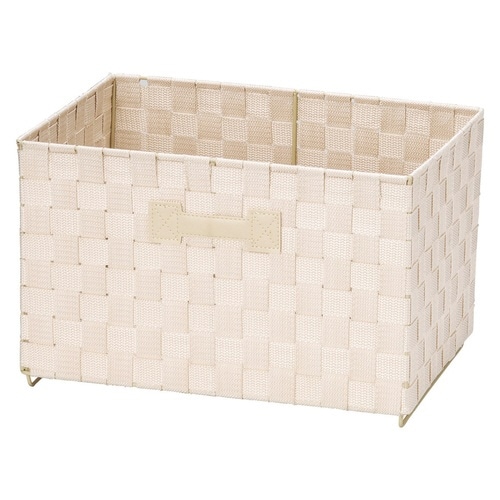 収納ボックス 横型 テープバスケット ベージュ