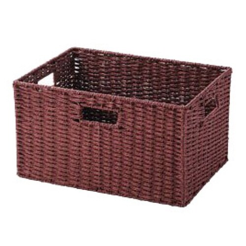 収納ボックス 横型 紙製 レッド