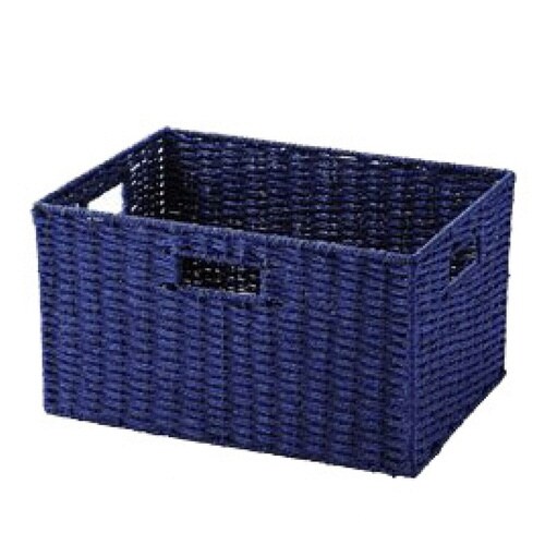 収納ボックス 横型 紙製 ネイビー