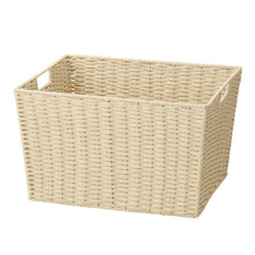 カラバリバスケット 収納 紙製 ベージュ