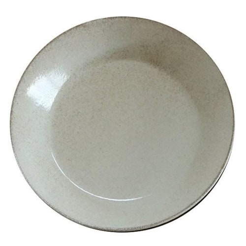 プレート 21cm ナチュラルカラー 磁器 グレー