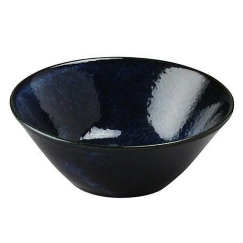 ボウル 14cm ナチュラルカラー 磁器 ネイビー