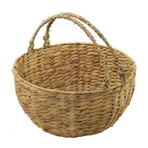 バスケット 持ち手付き 約 直径31×高さ15cm