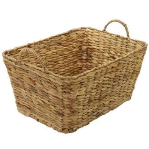 収納 バスケット 持ち手付き 約 ナチュラル