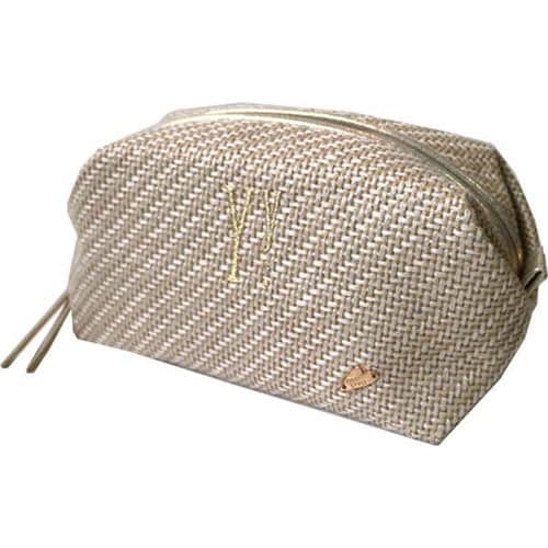 ポーチ Natural イニシャル Y(ゴールド)