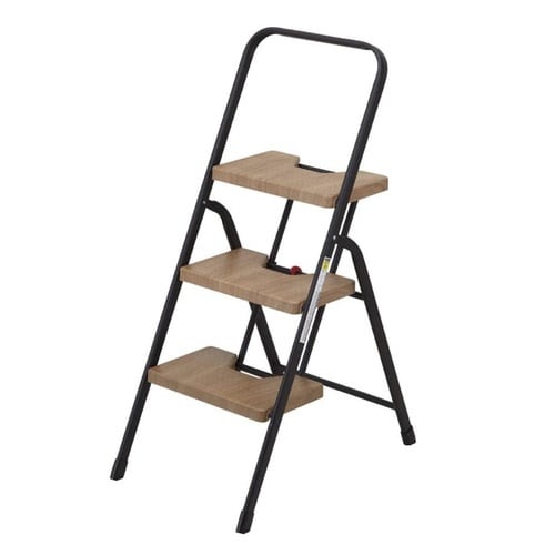 脚立 3段 折りたたみ おしゃれ 軽量 ブラック