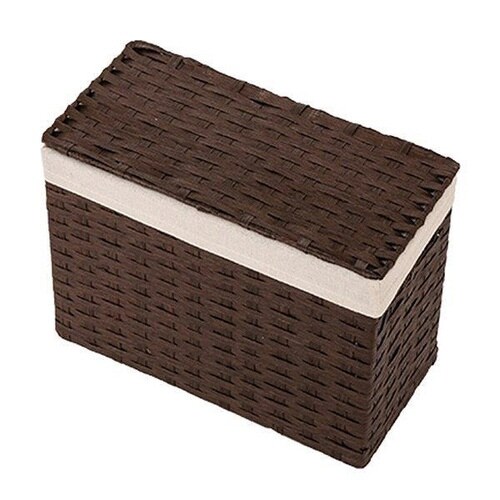 収納 バスケット ペーパーバスケット ブラウン