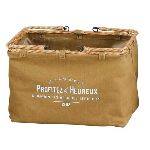 バスケット ウールー L かご キャメル