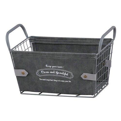 収納ボックス ルメナージュ バスケット S グレー