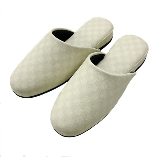 スリッパ FeelFoot チェッカー アイボリー