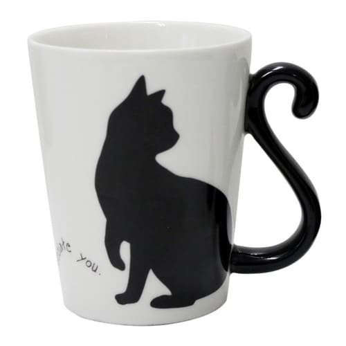 マグカップ 300ml 黒猫 磁器製 食器 オス