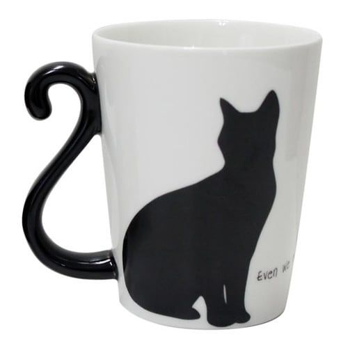 マグカップ 300ml 黒猫 磁器製 食器 メス