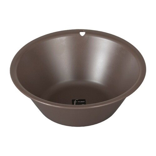湯おけ フロート 湯桶フック穴付き おけ ブラウン
