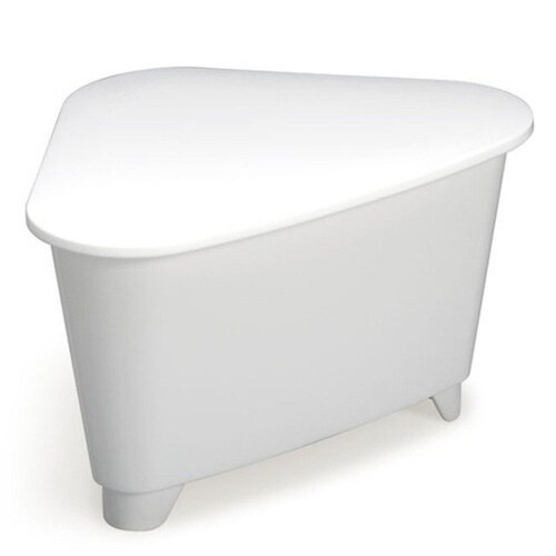 三角コーナー フタ付き シンクシンク ホワイト