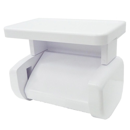 トイレットペーパーホルダー シングル 棚付き