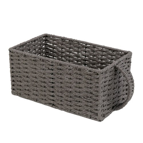 収納ボックス 取っ手付き グレー