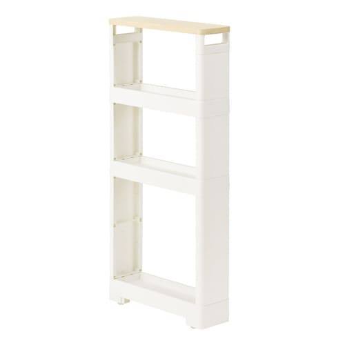 キッチン 隙間収納 キッチンラック 木天板付き