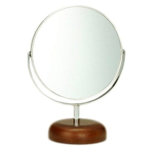 ミラー 高さ18.5cm 5インチ 卓上 ブラウン